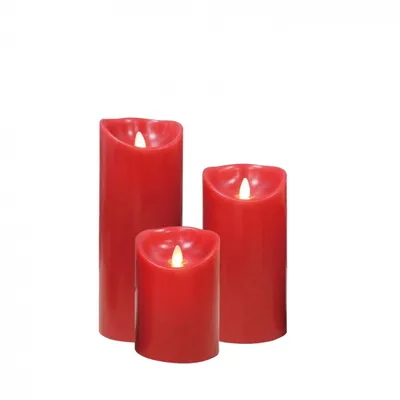 Produktbild von LED-Kerze Elegance rot 12,5 cm
