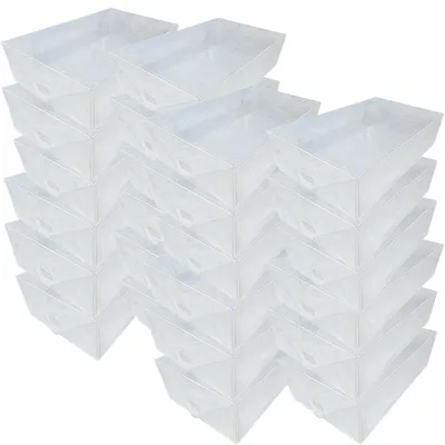 Produktbild von 30 DynaSun PP368TC Transparente Schuhaufbewahrungsbox mit Tragegriff