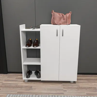 Produktbild von Skye Decor, Asus- Asus DCD, Weiß, Schuhschränke, 95x90x29,6 cm, 100% Melaminbeschichtete Partikelplatte