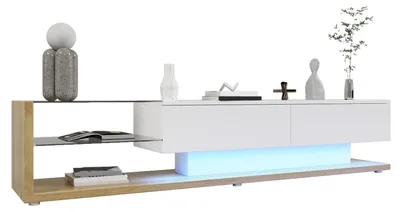 Produktbild von Lowboard / TV‑Schrank / TV‑Lowboard mit Glastrennwände,