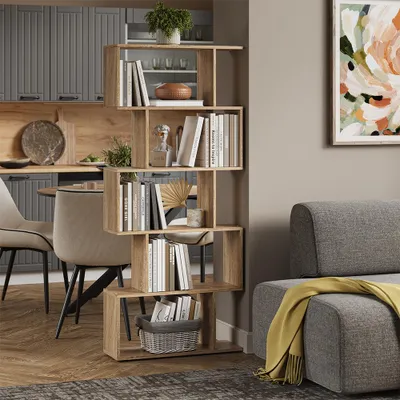 Zdjęcie produktu dla Room Divider Vicco Levio Sonoma 70 x 164.1 cm 5 przedziałów, Model 56318