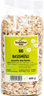 Produktbild von Basismüsli weizenf. o. Rosinen 500g - 6er Vorteilspack von Rosenfellner Mühle