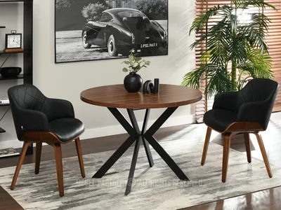 Immagine prodotto di Tavolo allungabile di design ANCEL - noce / nero