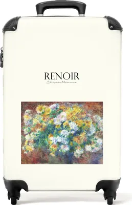 Produktbild von NoBoringSuitcases.com® Koffer Handgepäck Trolley Rollkoffer Kleine Reisekoffer mit 4 Rollen - Kunst - Vintage - Renoir - Blumen - Alte Meister - Cabin Size < 55x40x23 cm & 55x40x20 cm - Fotokoffer - Kabinenkoffer - BoardgepäckHandgepäck Koffer 55x35x20 cm, 36L,
