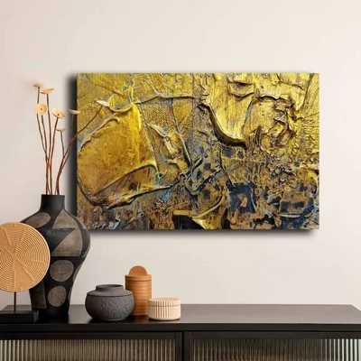Produktbild von Wallity, 4570GSC-023, Dekorative Leinwandmalerei, Mehrfarbig, 100 % LEINWAND, 45 x 70 cm