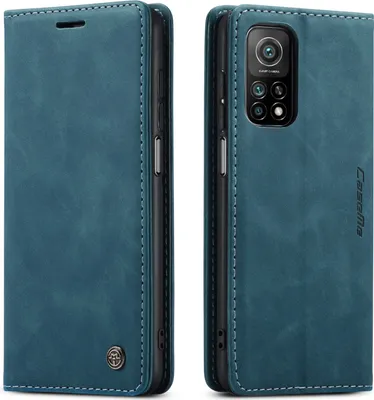 Obrázek produktu pro Xiaomi Mi 10T / Mi 10T Pro Case, LaimTop RetroPolyuretankožené pouzdro se stojánkem Ochranné pouzdro pro Xiaomi Mi 10T / Mi 10T Pro Blue