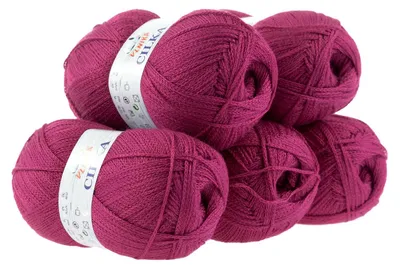 500g Strickgarn CILKA by VLNIKA Klassikgarn Strickwolle mit Schimmereffekt, viollet