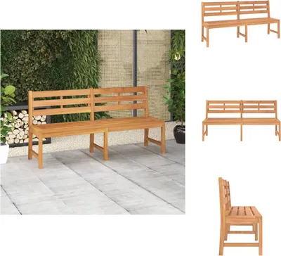 Image de vidaXL Banc de jardin 180 cm teck massif - Bancs de jardin