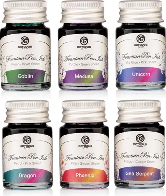 Produktbild von Sheen Ink Set 1, Sheen-Tinten für Füllhalter, 6 x 10 ml