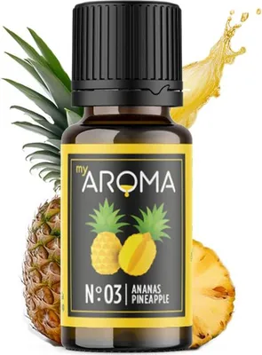 Produktbild von myAROMA Flavour Drops – Ananas 10ml, Zuckerfreie und Kalorienfreie Geschmacksverstärker, Vegan & Natürlich ohne Künstliche Farbstoffe für Küche und Drinks, Nr. 03