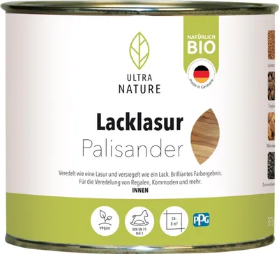 Produktbild von Ultra Nature Lacklasur 375 ml palisander