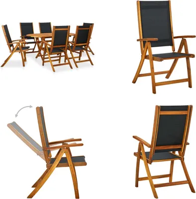 Produktbild von vidaXL 7 tlg. Garten Essgruppe Massivholz Akazie - Gartenmöbel Set - Gartenmöbel Sets - Gartentisch - Gartentische