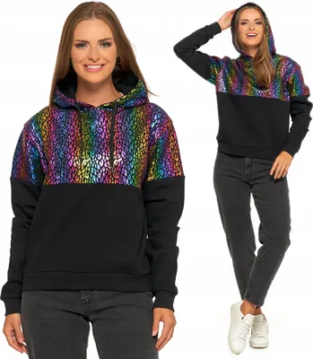 Produktbild von Warmes Damen-Kapuzen-Sweatshirt, bequem, Leopardenmuster, MORAJ M