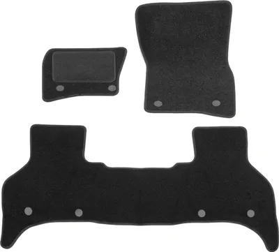 Image de Tapis De Sol Noir Velours Pour Land Rover Defender Pour 2020 4pcs, Ajustement précis, Base Antidérapante, Renforcée dans la Zone de la Pédale