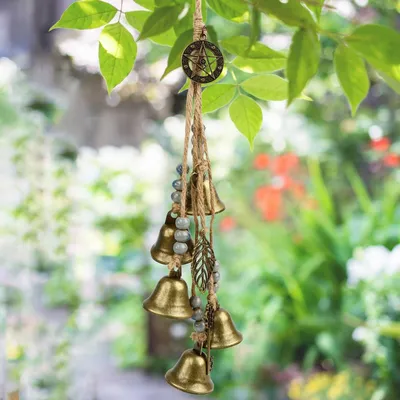 Produktbild von Garten Windspiel Hexenglocken Metall Hängend Vintage Hausschutz Dekoration Geschenk