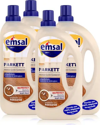 Produktbild von emsal Boden-Pflege Parkett 1 Liter mit Bioprotect Imprägnierung (4er Pack)