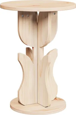 Produktbild von Couchtisch Natur 39,5 x 39,5 x 53,5 cm Massivholz Kiefer