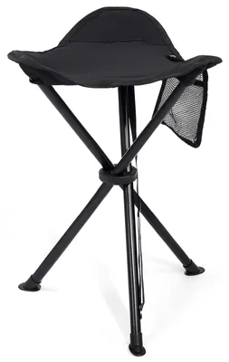 Immagine prodotto di Sedia da campeggio pieghevole - Sedia leggera a tre gambe, 53 cm