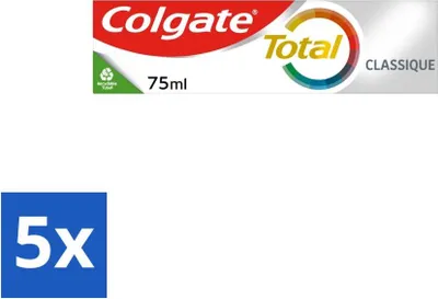 Obrázek produktu pro Colgate - Total Classic - zubní pasta - 75 ml - výhodné balení - 5 kusů