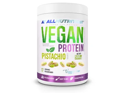 Produktbild von ALLNUTRITION Vegan Protein 500g Pistazie Veganes Eiweiß Veganes Protein Muskeln