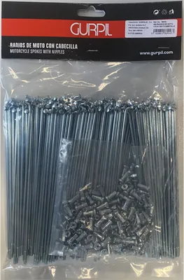 Produktbild von Gurpil 37117 90º Speichen 200 Einheiten Silber 190 x 4.00 mm Silber 190 x 4.00 mm