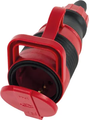 Produktbild von REV PROFI Schutzkontakt Gummikupplung | IP44 | 230V | rot