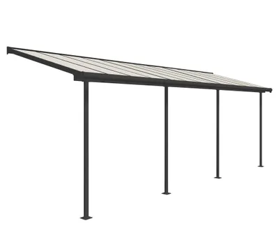 Produktbild von Palram - Canopia Aluminium Terrassenüberdachung Sierra Anthrazit 228x671x300 cm