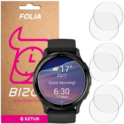 Produktbild von 6x Schutzfolie für den Bildschirm für Garmin Venu 3, Bizon Watch HydroFlex