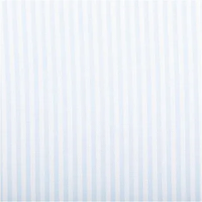 Produktbild von Baumwollstoff Popeline Streifen hellblau weiß Meterware 1,44 m