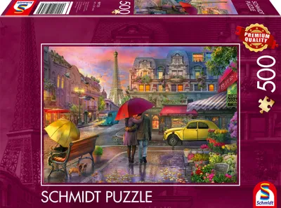 Immagine prodotto di Schmidt Spiele Regenzauber in Paris, Puzzle, Erwachsenenpuzzle, Standard, 500 Teile, 59713