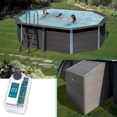 Produktbild von Set BASIC+ Composite Ovalpool 5,24 x 3,86 x 1,24 m