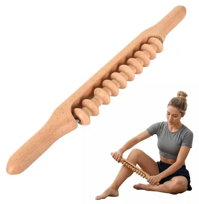 Obrázek produktu pro Gua Sha, masážní nástroj z dřeva pro terapii krku a zad
