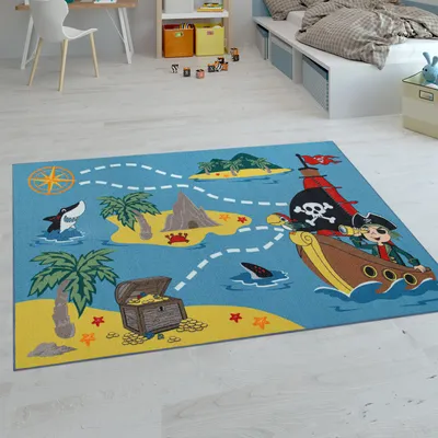 Immagine prodotto di Tappeti per bambini, tappeti a pelo corto per camerette con vari disegni Tappeti da gioco colorati Dimensioni 100x200 cm