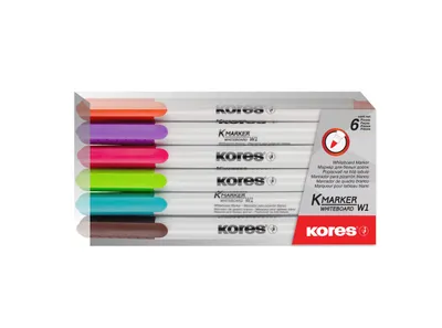 Immagine prodotto di Kores M22846 Pennarello indelebile Kores "K MARKER W1", confezione da 6