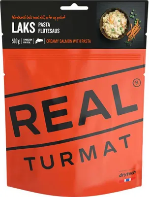 Produktbild von REAL TURMAT Lachs mit Nudeln in Sahnesauce 500 g