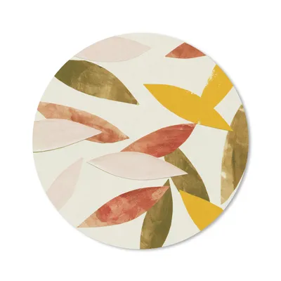 Produktbild von MuchoWow® Mauspad Mousepad Blätter - Pflanzen - Farben - Pastell 20x20 cm - Mousepads - Maus Mat - Pad - Mausunterlage - Schreibtischmatte