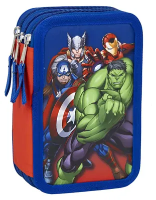 Obrázek produktu pro Třípatrový školní penál Avengers - vybavený