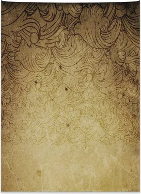 Produktbild von Abakuhaus Jahrgang Wandteppich, Brown Blumenverzierungen aus Weiches Mikrofaser Stoff Kein Verblassen Klare Farben Waschbar, 110 x 150 cm, Tan