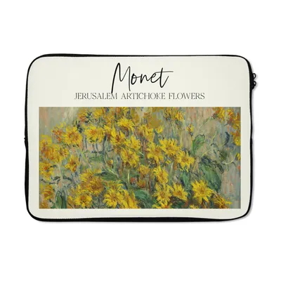 Produktbild von MuchoWow® Laptop Hülle 13 Zoll Malerei - Monet - Blumen Laptoptasche - Laptophülle - Sleeve - Rundumschutz