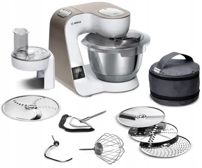Produktbild von Bosch Planetenrührer 1000W Timer mit Waage, 3,9L Schüssel, 7 Geschwindigkeiten 3D