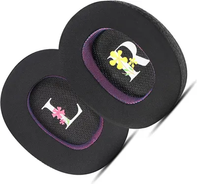 Produktbild von INF Kühlende Ohrpolster für JBL Kopfhörer - Schwarz-Lila (2er-Pack)
