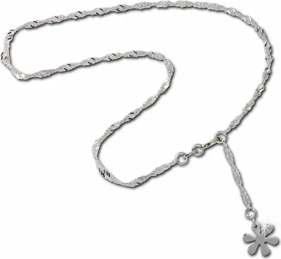 Image de SilberDream Chaîne de cheville pour femme 25,5cm Argent 925 hypoallergénique argent Fleur SDF018I