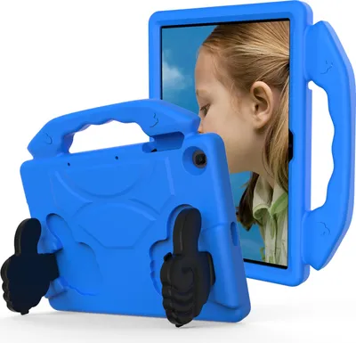 Produktbild von Kinder Schutzhülle für Huawei MatePad SE 10,1"/T10s 10,1"/T10 9,7"/Honor Pad X8/Pad X8 Lite, Leicht EVA-Schaum mit Griff Ständer Hülle Blau