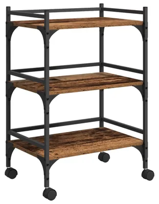 Obrázok produktu pre vidaXL Kuchynský vozík z regenerovaného dreva 50 x 35 x 75,5 cm materiál na báze dreva