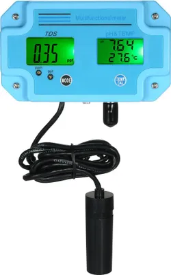Zdjęcie produktu dla Profesjonalny miernik pH/TDS/TEMP 3 w 1 Wieloparametrowy cyfrowy miernik LCD Tri-Meter Wielofunkcyjny monitor jakości wody Wieloparametrowy tester jakości wody
