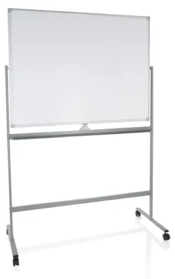 Obrázok produktu pre hjh OFFICE Biela tabuľa v 187,0 cm x š 128,0 cm MULTIBOARD I Flipchart magnetická tabuľa, tabuľa s kolieskami