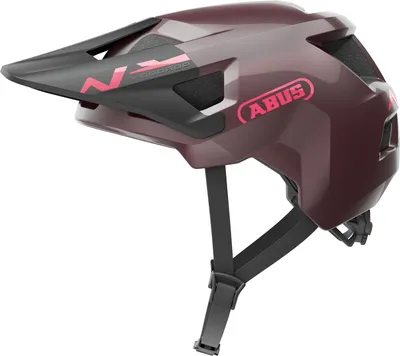 Obrázok produktu pre Prilba ABUS MTB YouDrop - cyklistická prilba pre deti a dospievajúcich - na každodenné použitie alebo výlety v teréne - s priestorom pre cop - tmavo červená, veľkosť S (48-55 cm)