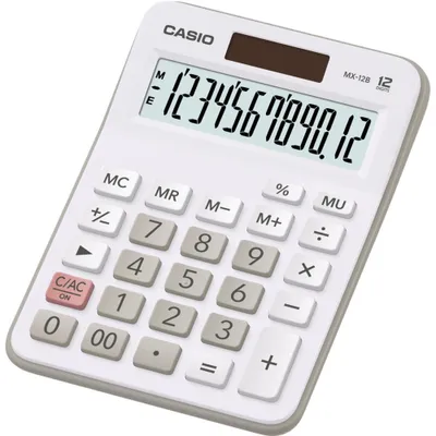 Image de Calculatrice Casio MX-12 B, 12 chiffres, blanc