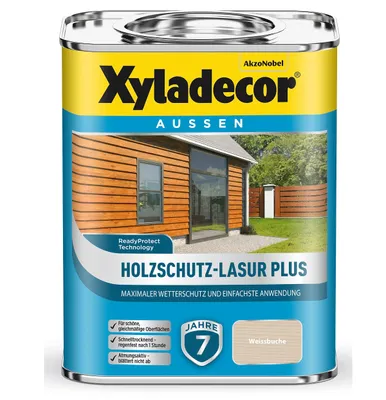 Produktbild von XYLADECOR Holzschutz-Lasur Plus Weissbuche 750ml - 5362560