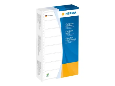 Produktbild von Computeretiketten gelb 147,32x99,2 mm perforiert Papier matt 1000 St.